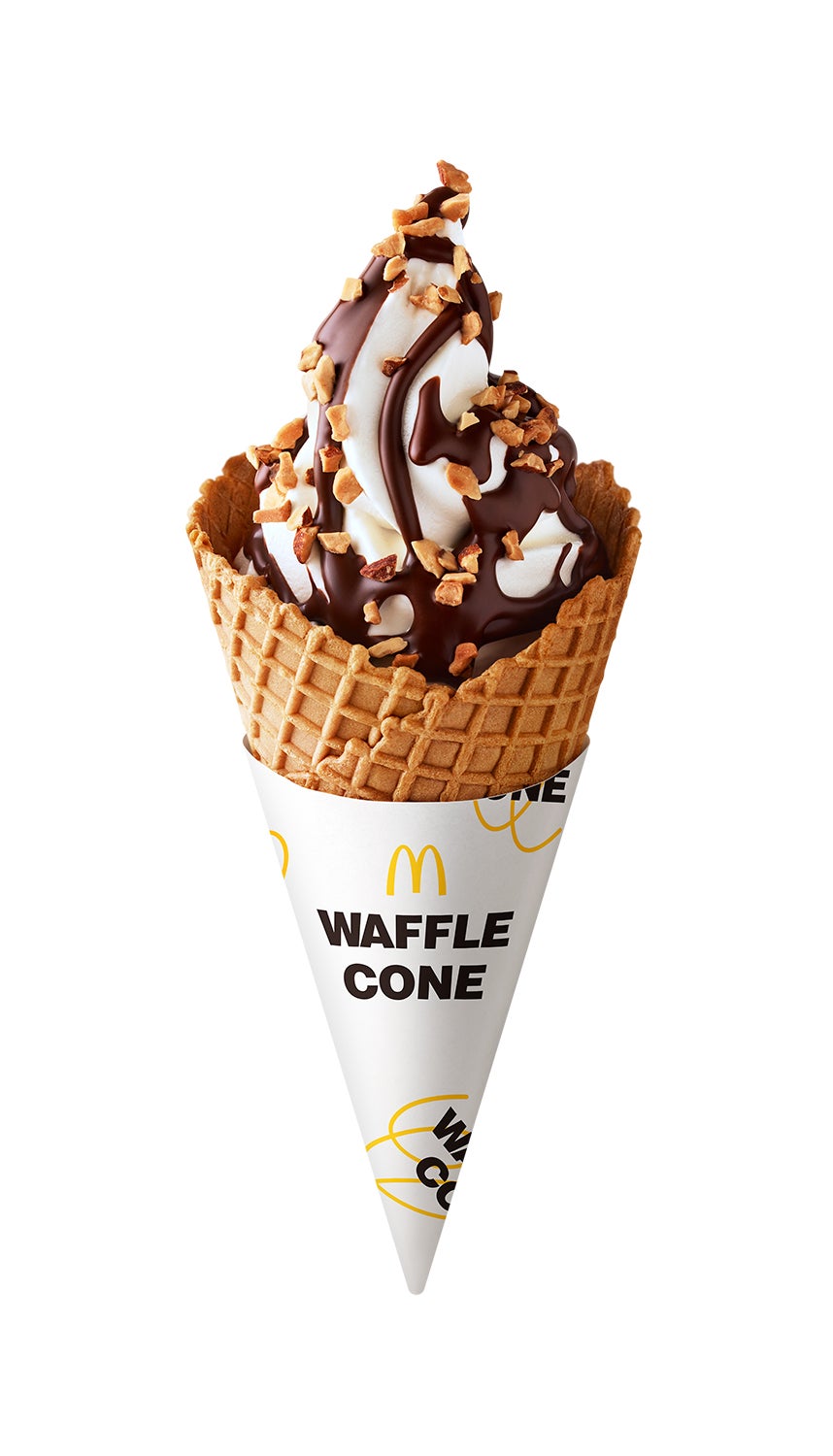 ワッフルコーン チョコ＆アーモンド／画像提供：日本マクドナルド