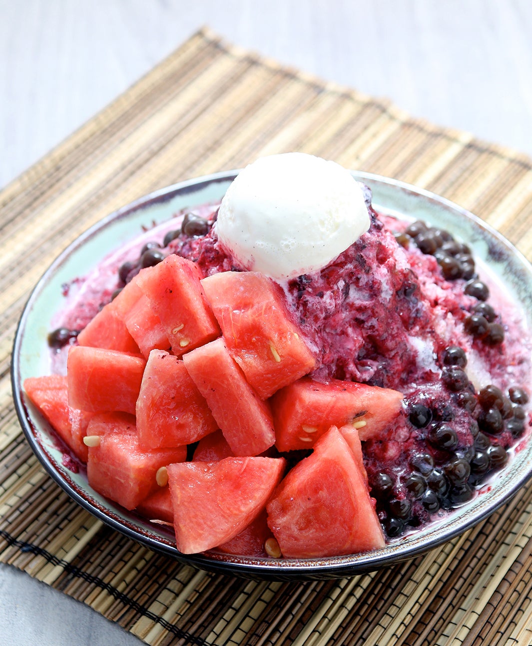 日本限定スイカミルクかき氷　￥1,200／画像提供：MeetFresh 鮮芋仙