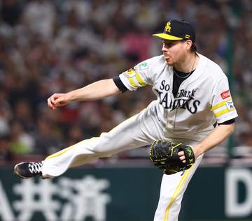 ソフトバンク・スチュワートは5回3失点 550日ぶり勝利投手の権利