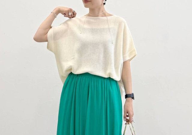 半袖ニットでおしゃれをアップデート！Tシャツよりちゃんと見えるのに涼しい♡旬コーデ5選