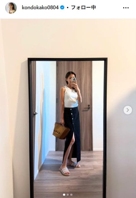 近藤夏子アナウンサーInstagramより