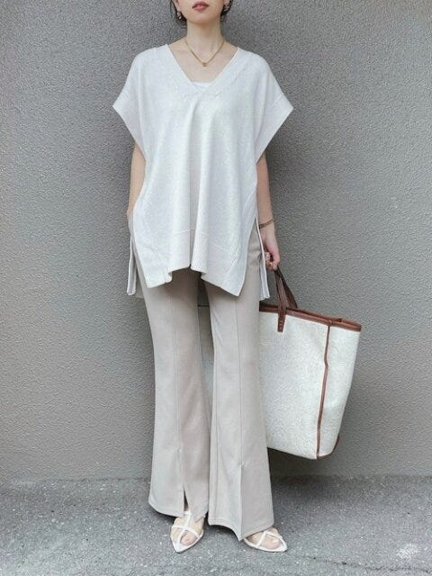 サマーニット　コーデ