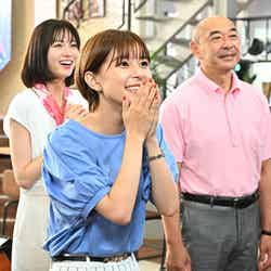 （左から）岡崎紗絵、芳根京子、高橋克実／「オールドルーキー」第7話より（C）TBS