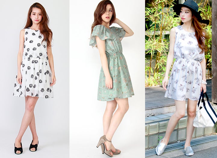 彼ママウケ抜群！花柄ワンピで品よくキュートに