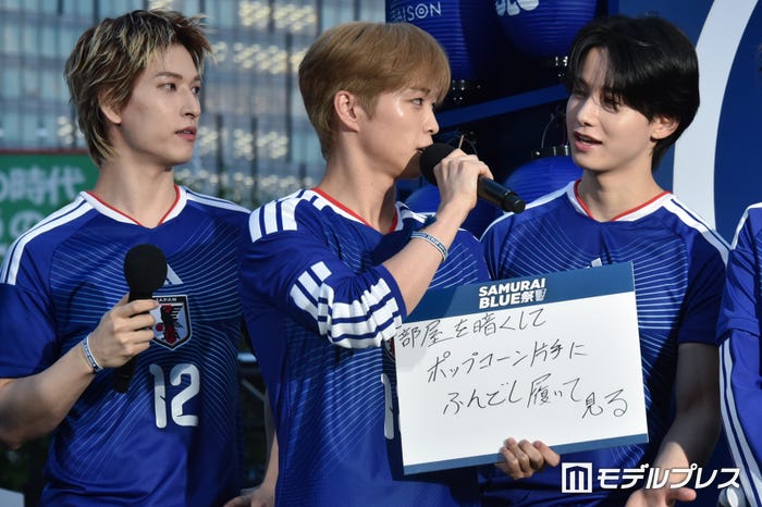 (左から)金城碧海、後藤威尊、佐藤景瑚(C)モデルプレス