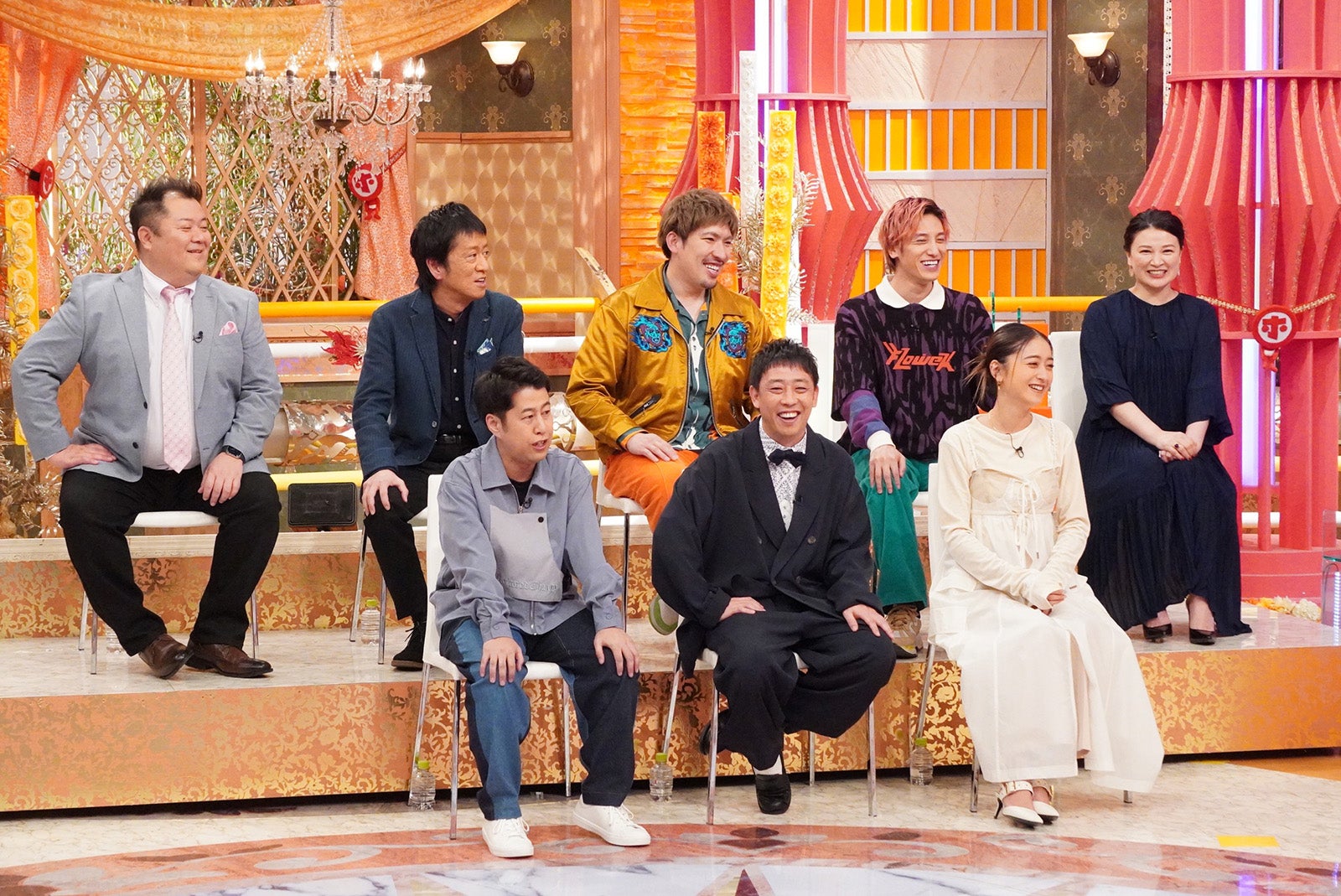 （上段左から時計回りに）小杉竜一、吉田敬、りんたろー。、兼近大樹、島崎和歌子、池田美優、森田哲矢、井口浩之（C）フジテレビ