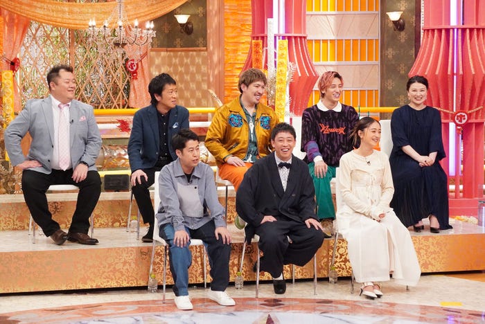 (上段左から時計回りに)小杉竜一、吉田敬、りんたろー。、兼近大樹、島崎和歌子、池田美優、森田哲矢、井口浩之(C)フジテレビ