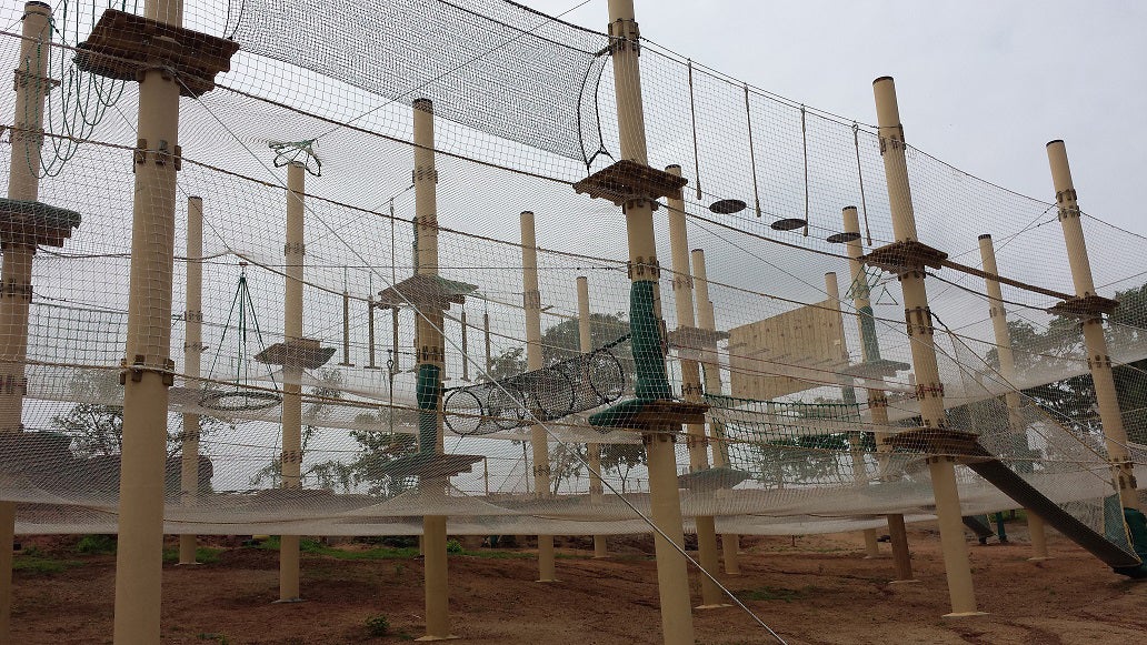 三層式ネット型アクティビティ「アミダス」／画像提供：白馬観光開発