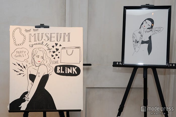 描き進められていくイラスト/WALNUT