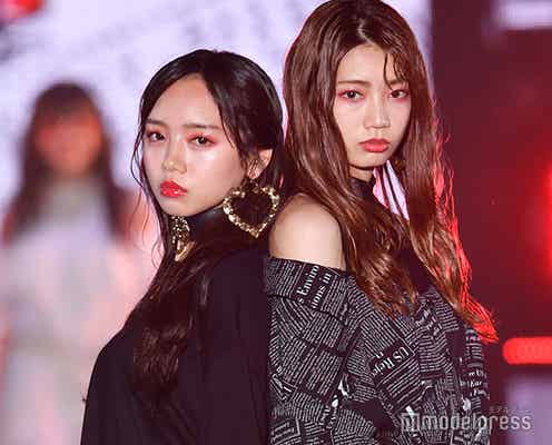 日向坂46齊藤京子&高本彩花が密着決めポーズ 甘辛コーデでランウェイ<GirlsAward 2019 SPRING/SUMMER>