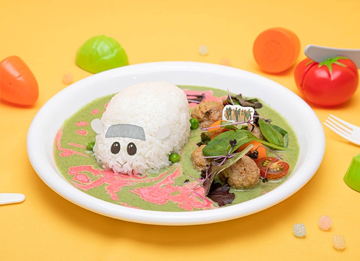 ゾンビとランチ シロモがゾンビに?グリーンカレー税込1,540円(C)見里朝希JGH・シンエイ動画/モルカーズ