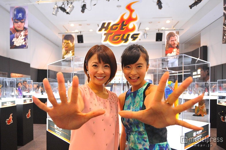 （左から）小林麻耶、小島瑠璃子（C）MARVEL