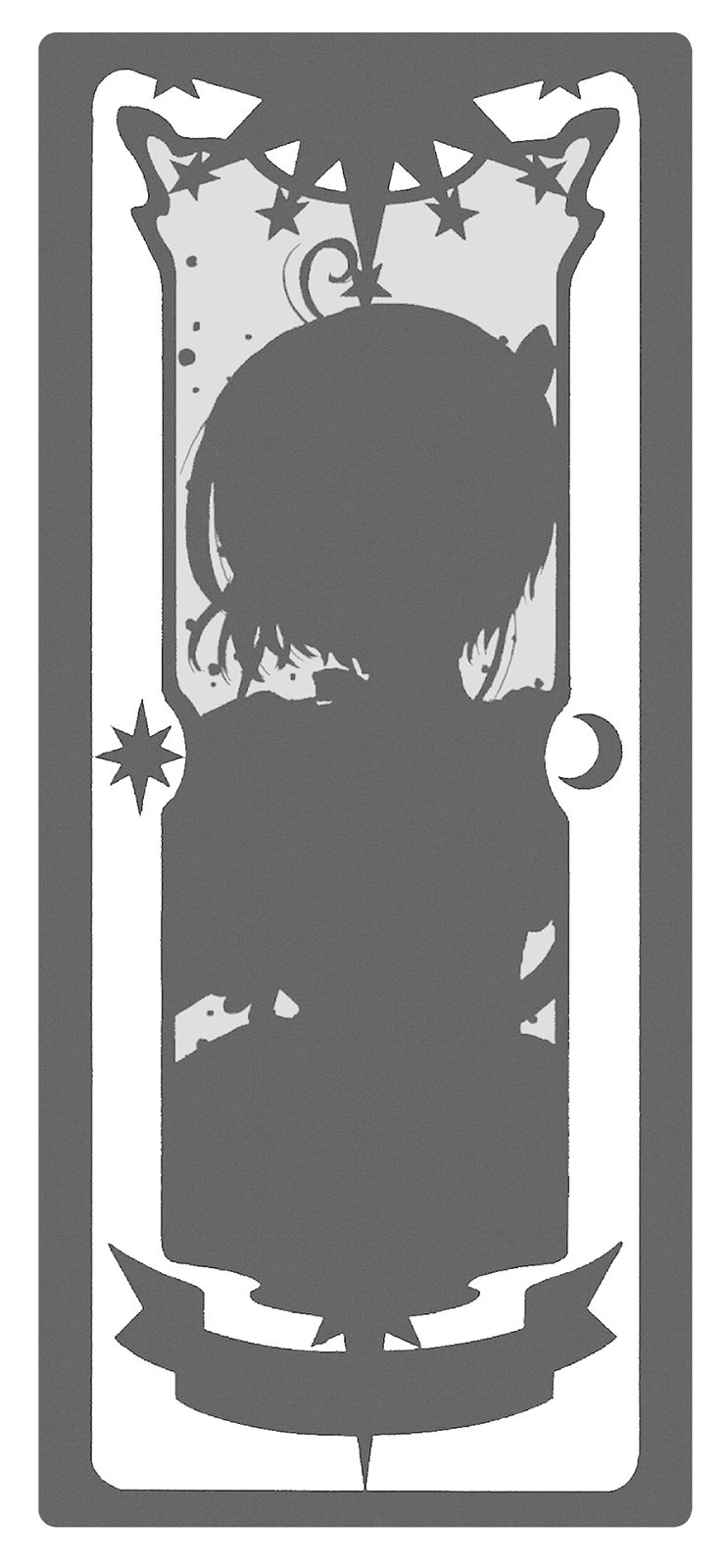 前期オリジナルクリアカードのシルエット（C）CLAMP・ShigatsuTsuitachi CO.,LTD.／講談社