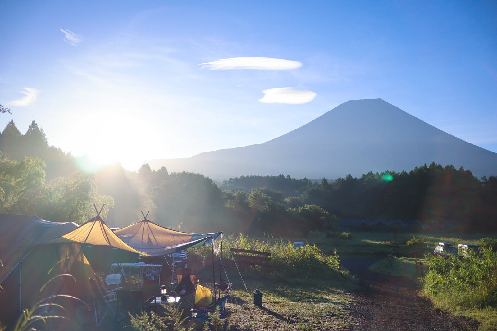 自然豊かな環境下でもau回線なので安心／Photo by GIRLY DROP