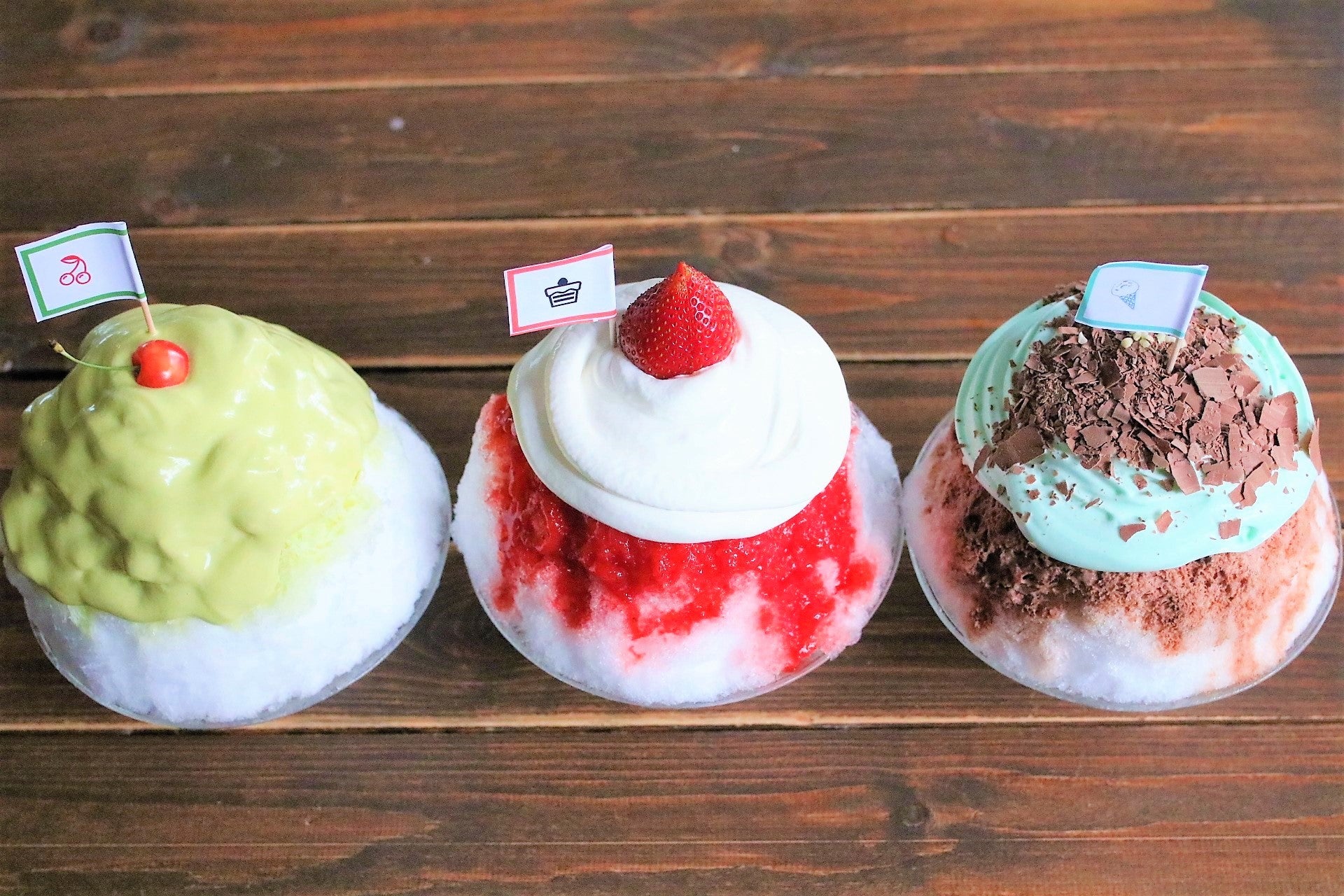 サカノウエカフェ　かき氷3種類