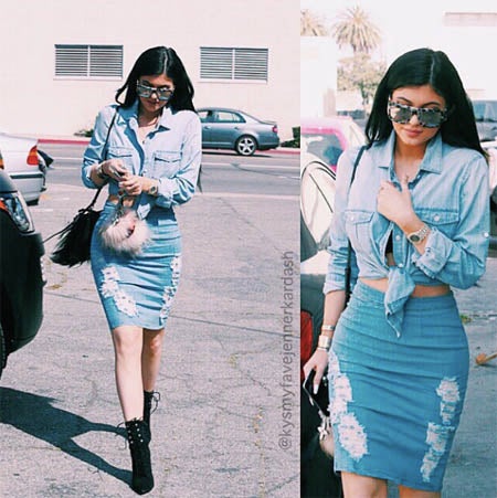 人気セレブ2人がもろカブリの新しいWデニムスタイル