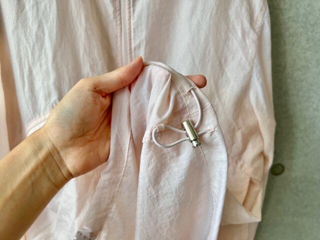 GU　シアー　パーカ　ドローストリング