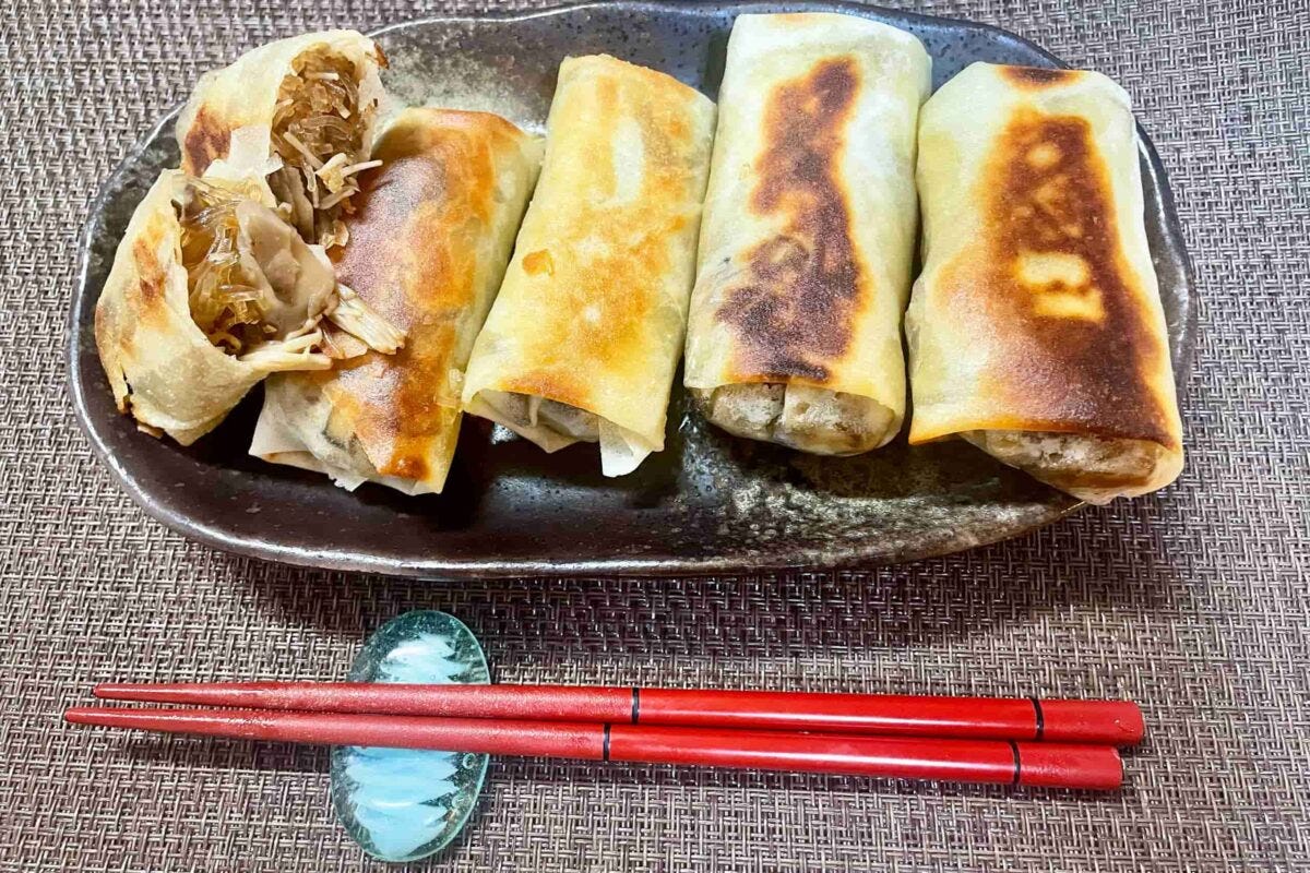 パリパリきのこ春巻き