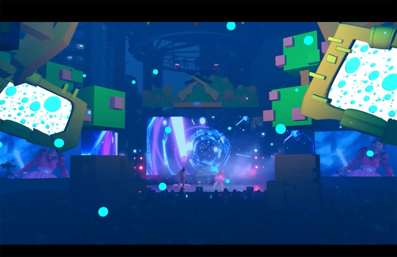 水曜日のカンパネラ スクリーンの様子／Photo by アンザイミキ