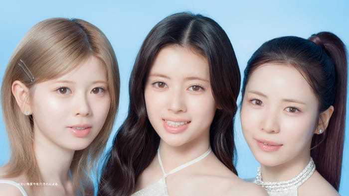 NiziU/新CM「肌ノイズミュート」篇より(提供写真)