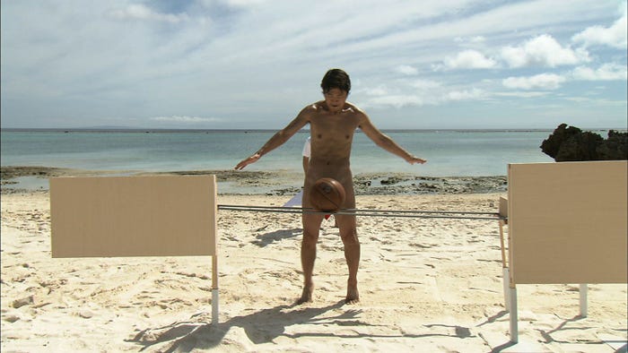 『~ジャルやるっ!真夏の奇祭SP~見えたらアウト!爆笑ハダカ祭りin与論島』(写真提供:関西テレビ)