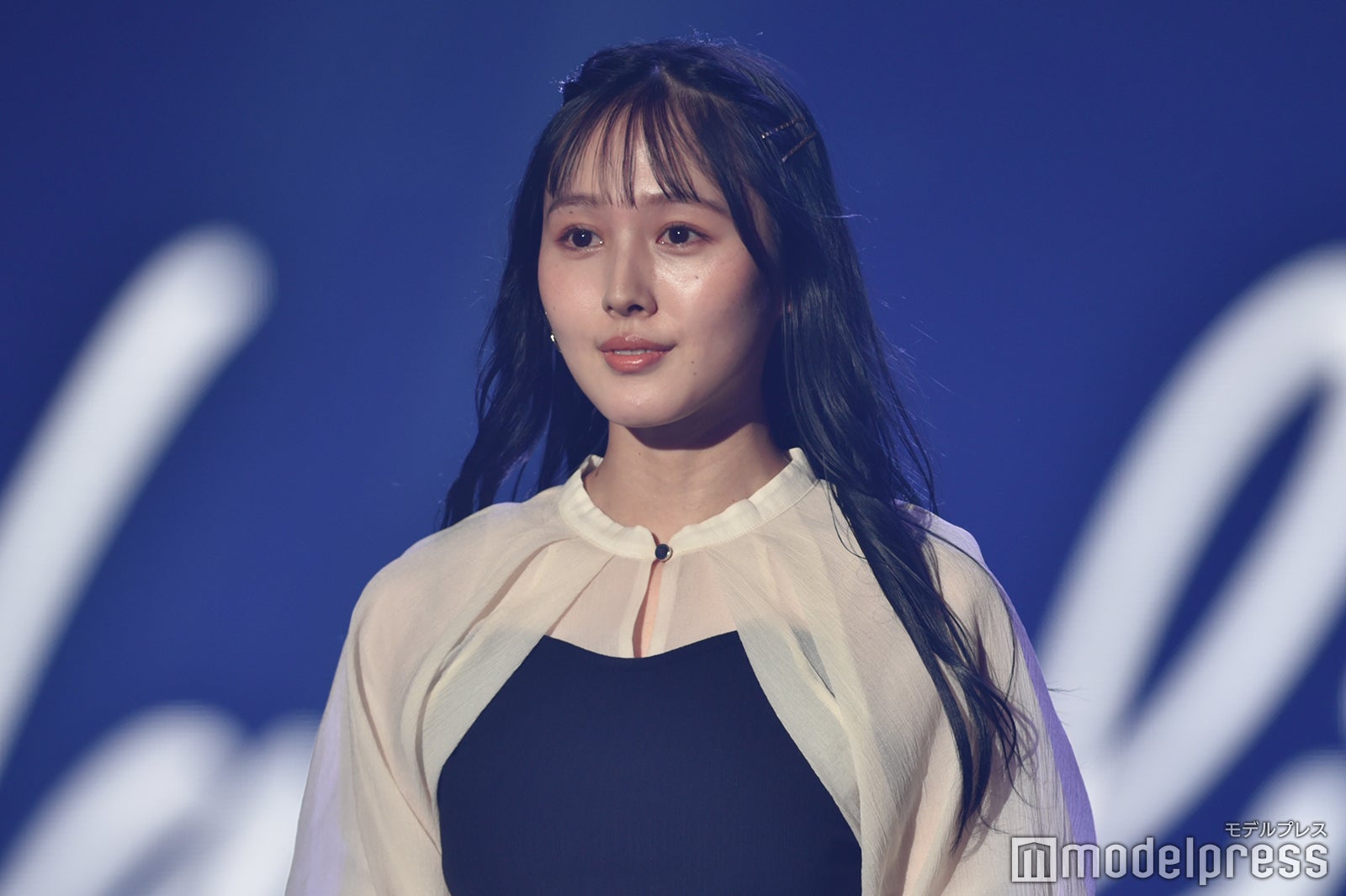 人気YouTuber鹿の間、透け感トップスで涼しげに キュートな魅力＜TGC teen 2023 Summer＞