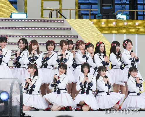 NGT48、チーム解散後初ステージで荻野由佳ら笑顔でパフォーマンス 全員で深く一礼も<AKB48グループ春のLIVEフェス>
