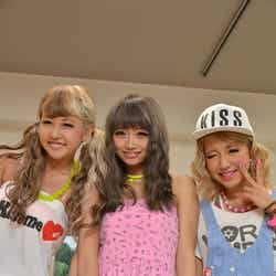 (左から)ちゃむ君、あんあん、いくちゃむ