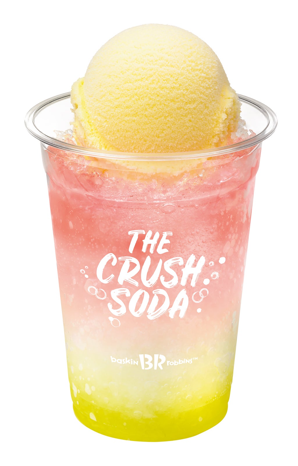 ザ・クラッシュソーダ（白桃＆レモネード）／画像提供：B-R サーティワン アイスクリーム