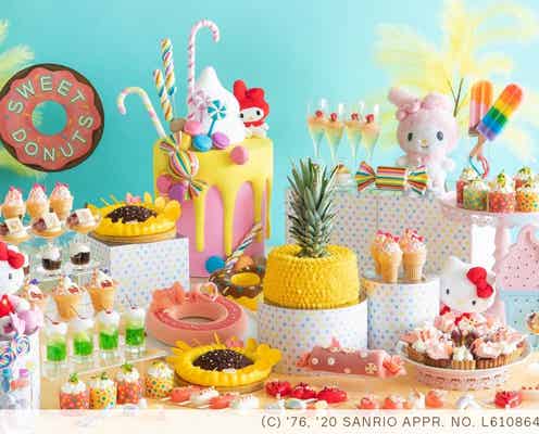 ヒルトン大阪でハローキティ&マイメロディのデザートビュッフェ、“夏のスイーツフェス”をイメージ