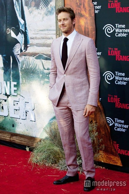 映画「ローン・レンジャー」ワールドプレミアに出席したアーミー・ハマー
