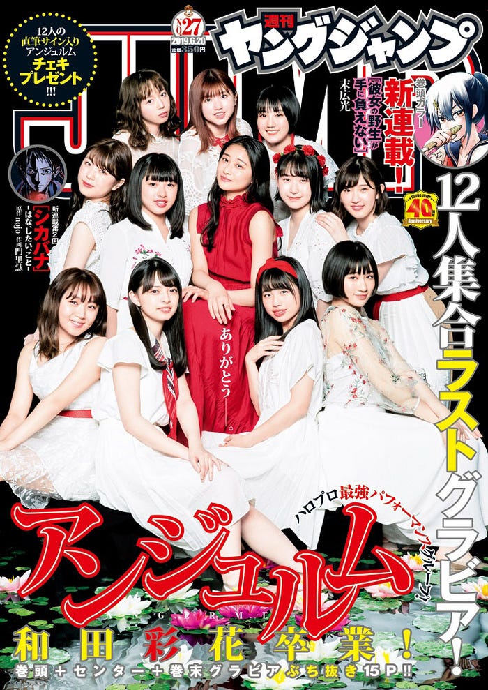 「週刊ヤングジャンプ」27号(集英社、6月6日発売)表紙:アンジュルム(C)細居幸次郎/集英社