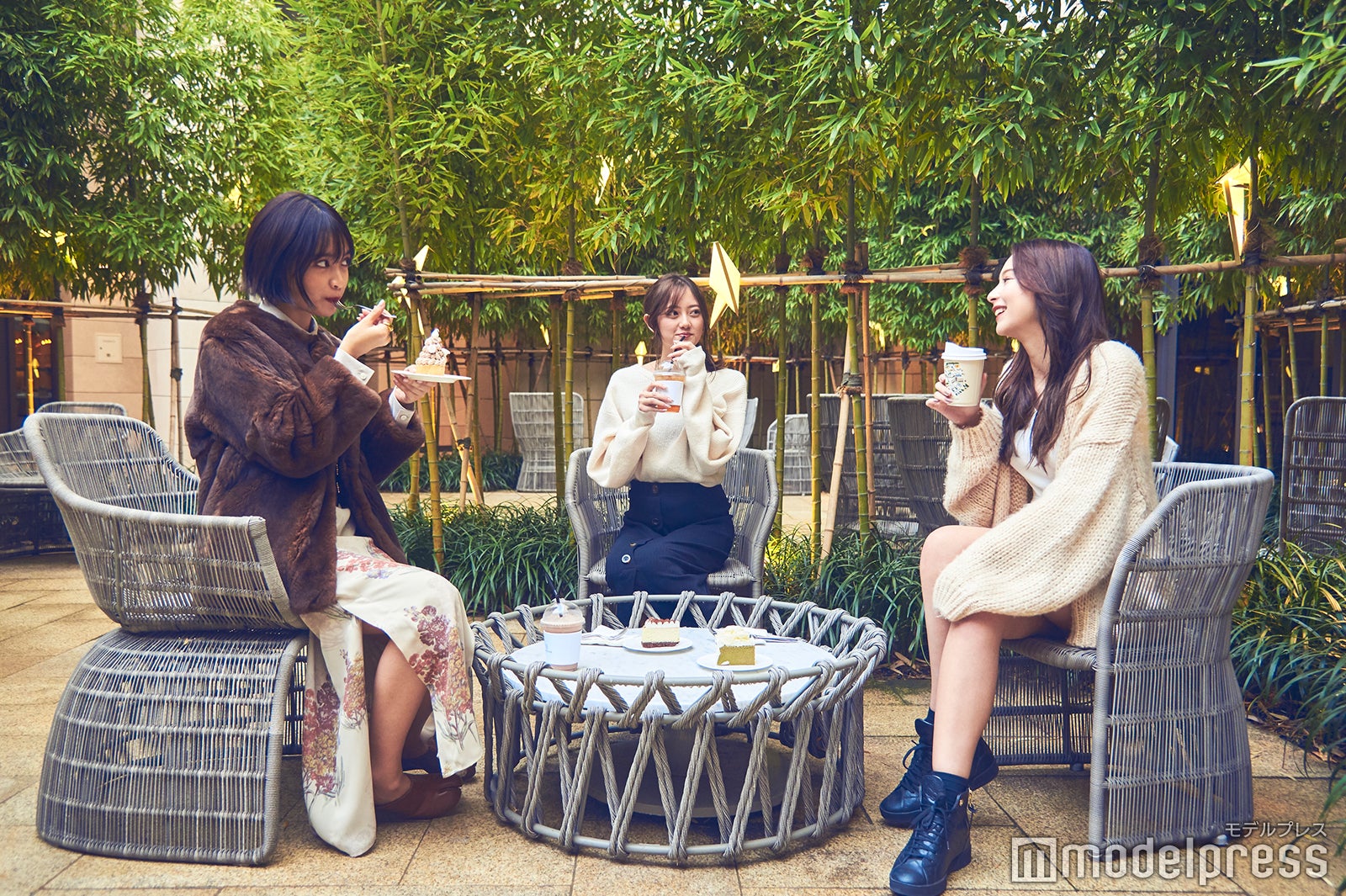 竹林の中にいるかのような安らげる空間（C）モデルプレス