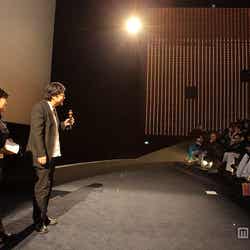 宮崎あおい(左)、細田守監督(右)/「おおかみこどもの雨と雪」(7月21日公開)ワールドプレミアの模様