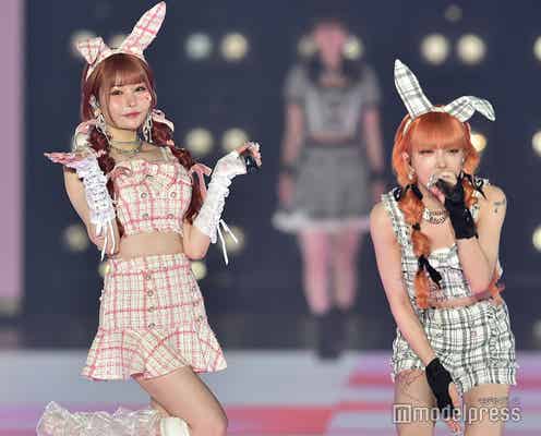 戦慄かなの&KATY“悪魔のキッス”、SEXYバニー姿が悶絶級の可愛さ「カスタムラブドール」「悪魔のキッス」バズ曲連発<関西コレクション 2023 A/W>