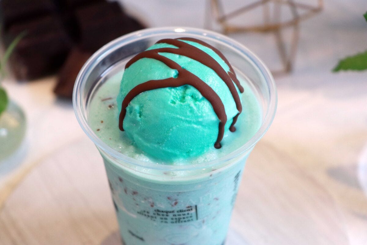 チョコミントドリンク