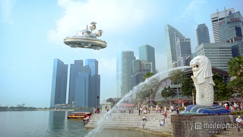 「ジーユー」新テレビCM「ショートパンツ＠シンガポール」篇メイキングカット