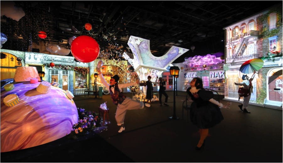 デジタルアート×スイーツの新感覚イベント「SWEETS by NAKED」岐阜で開催