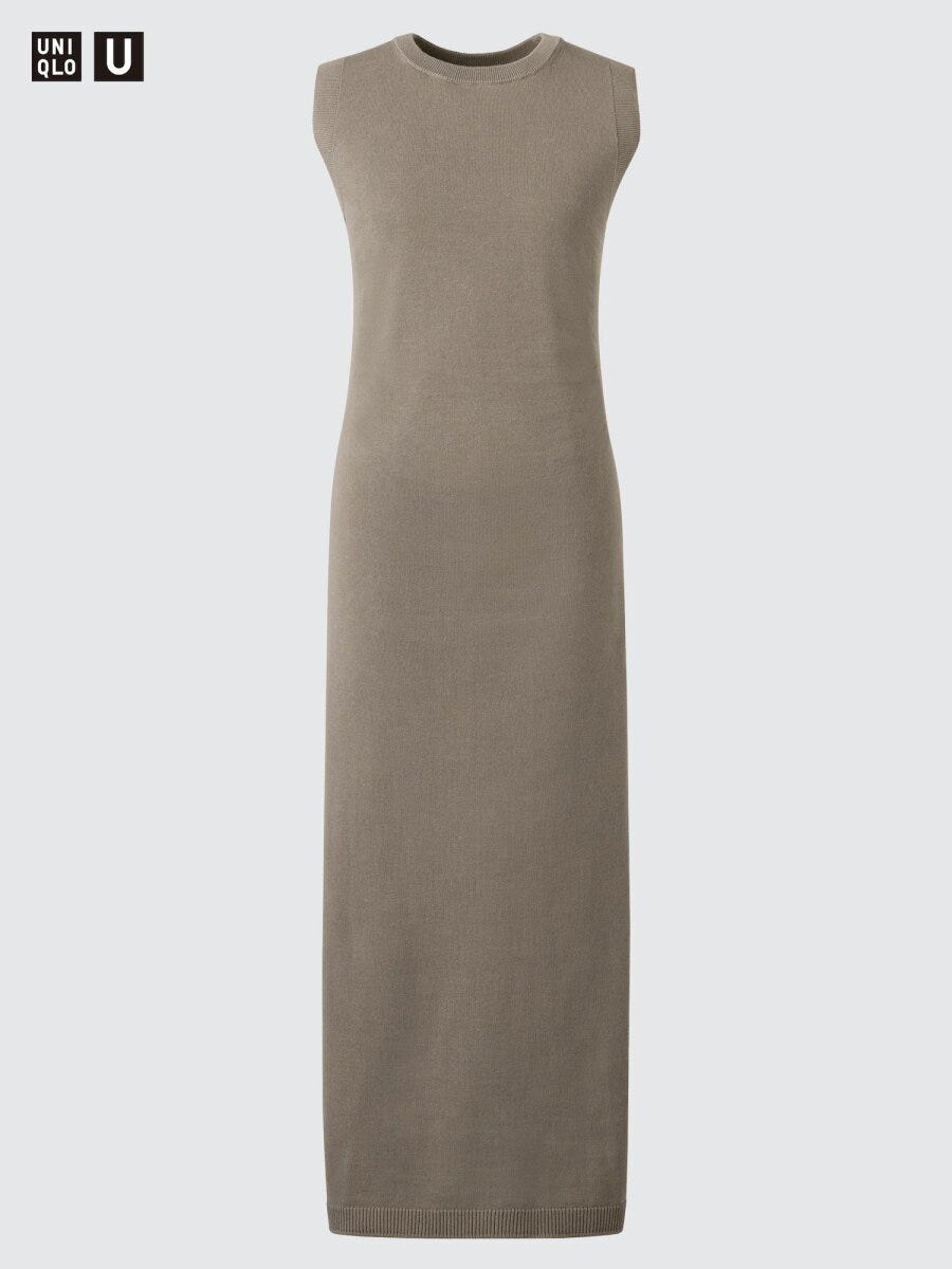 ユニクロの3Dコットンニットワンピース