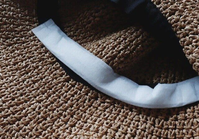 ダイソー　帽子用汗吸収テープ（白、2枚）