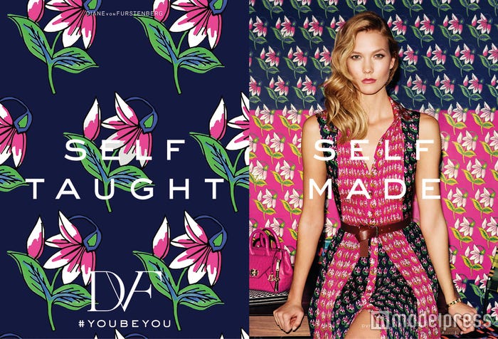カーリー・クロス起用の「Diane Von Furstenberg」のビジュアル(画像提供:DIANE von FURSTENBERG)