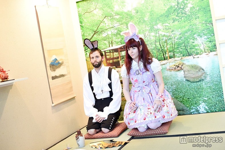 伝統的な旅館を再現したフォトブース／「全旅連」ブース