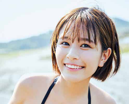 夏芽すず、ふんわりバストに釘付け フレッシュな笑顔で登場