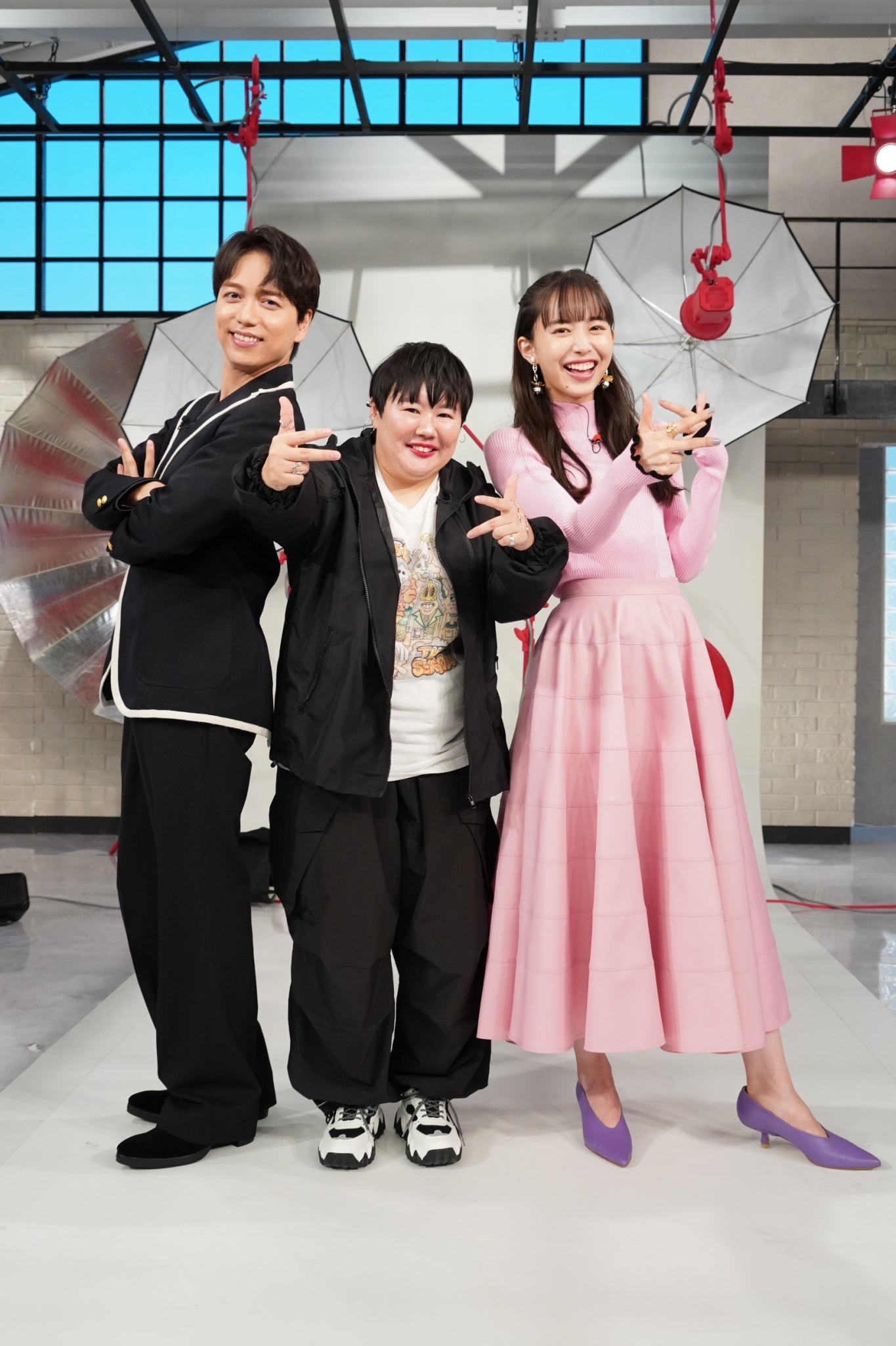 山崎育三郎、やす子、井桁弘恵／「おしゃれクリップ」公式Xより