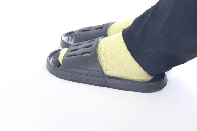 水抜きサンダル　使用例