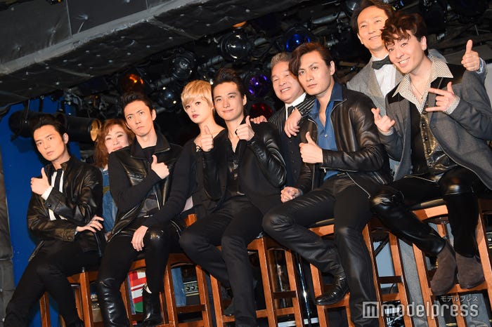 (前列左から)上口耕平、辰巳雄大、戸塚祥太、加藤和樹、JUNO(後列左から)石丸さち子氏、夏子、尾藤イサオ、鈴木壮麻(C)モデルプレス