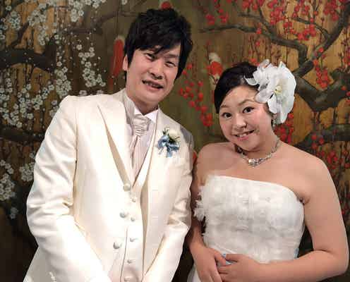 やしろ優、マイナス21kgダイエットで“花嫁”に 笑撃戦隊・野村辰ニと挙式&披露宴