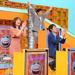 （上段左から）川島明、児嶋一哉（中段左から）熊田曜子、千原ジュニア、梅沢富美男 （C）ABCテレビ