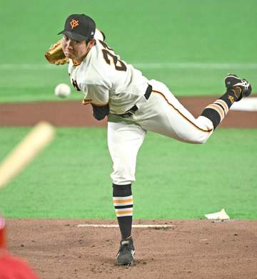 巨人快勝 先発のドラ1・竹丸が両リーグトップタイ4勝目、プロ初打点もマーク 打線は二回に広島・森下を攻略