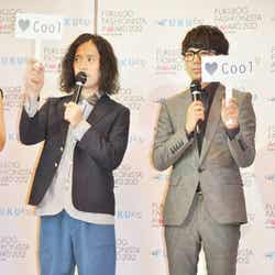 (左から)ピースの又吉直樹、綾部祐二